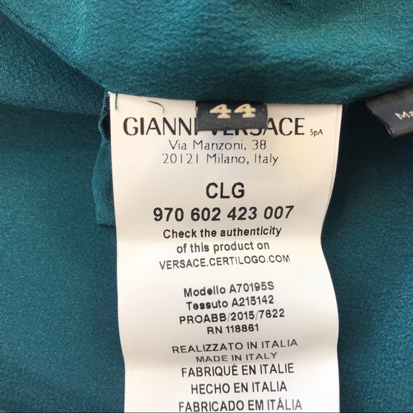 Versace, Silk Mini Pencil Skirt, Size IT 44/L - Picture 14 of 16